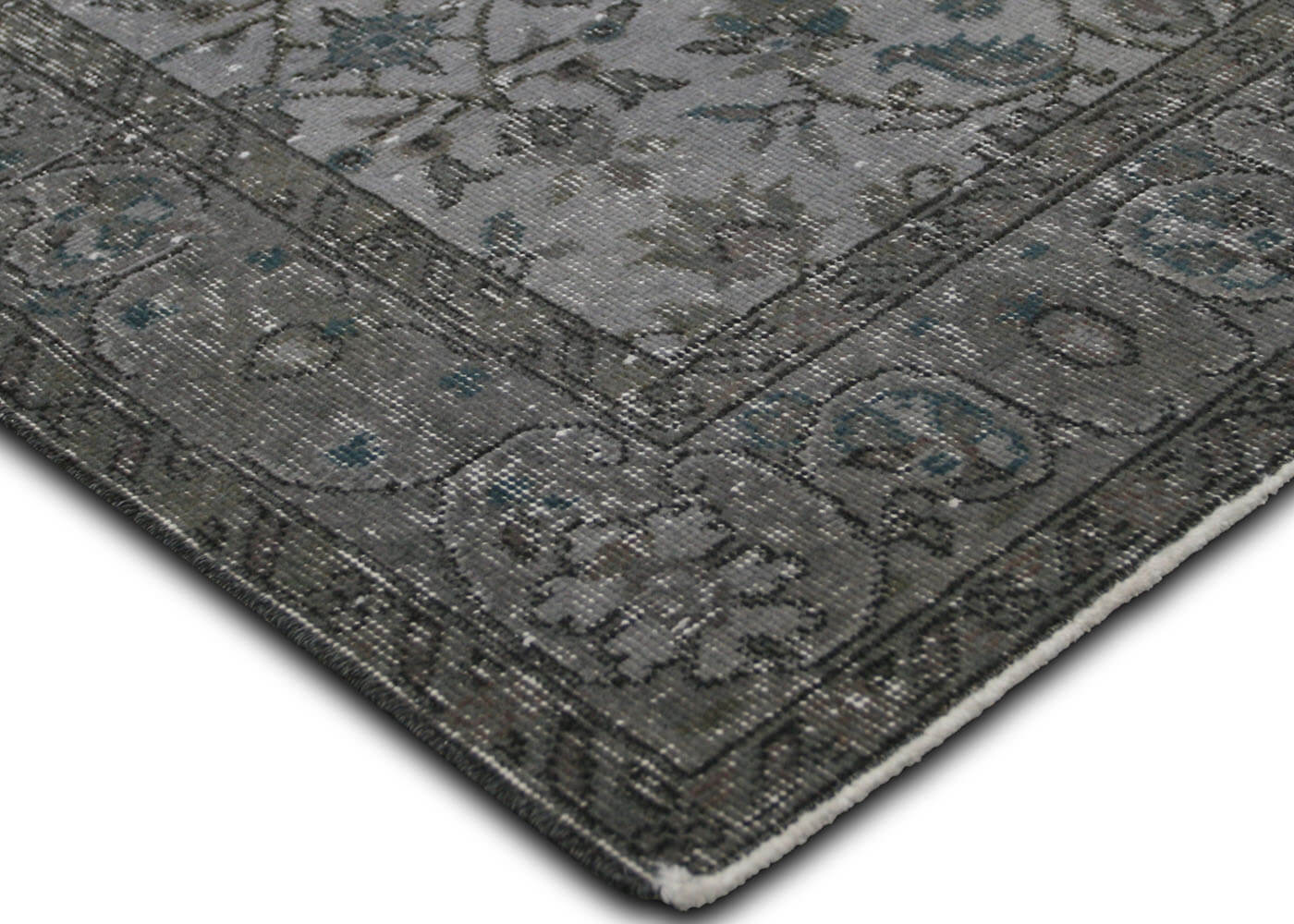 Vintage Turkish OverDyed Rug - 3'9" x 6'8" - 150265