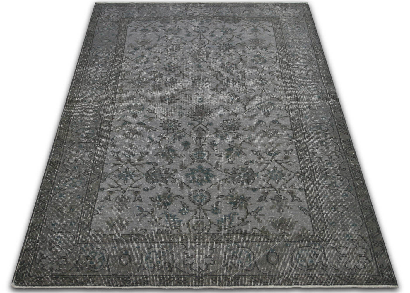 Vintage Turkish OverDyed Rug - 3'9" x 6'8" - 150265