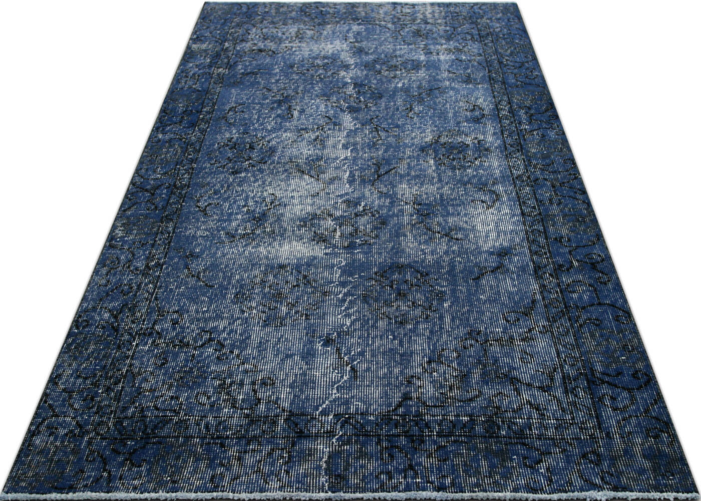 Vintage Turkish OverDyed Rug - 3'7" x 6'6" - 150276