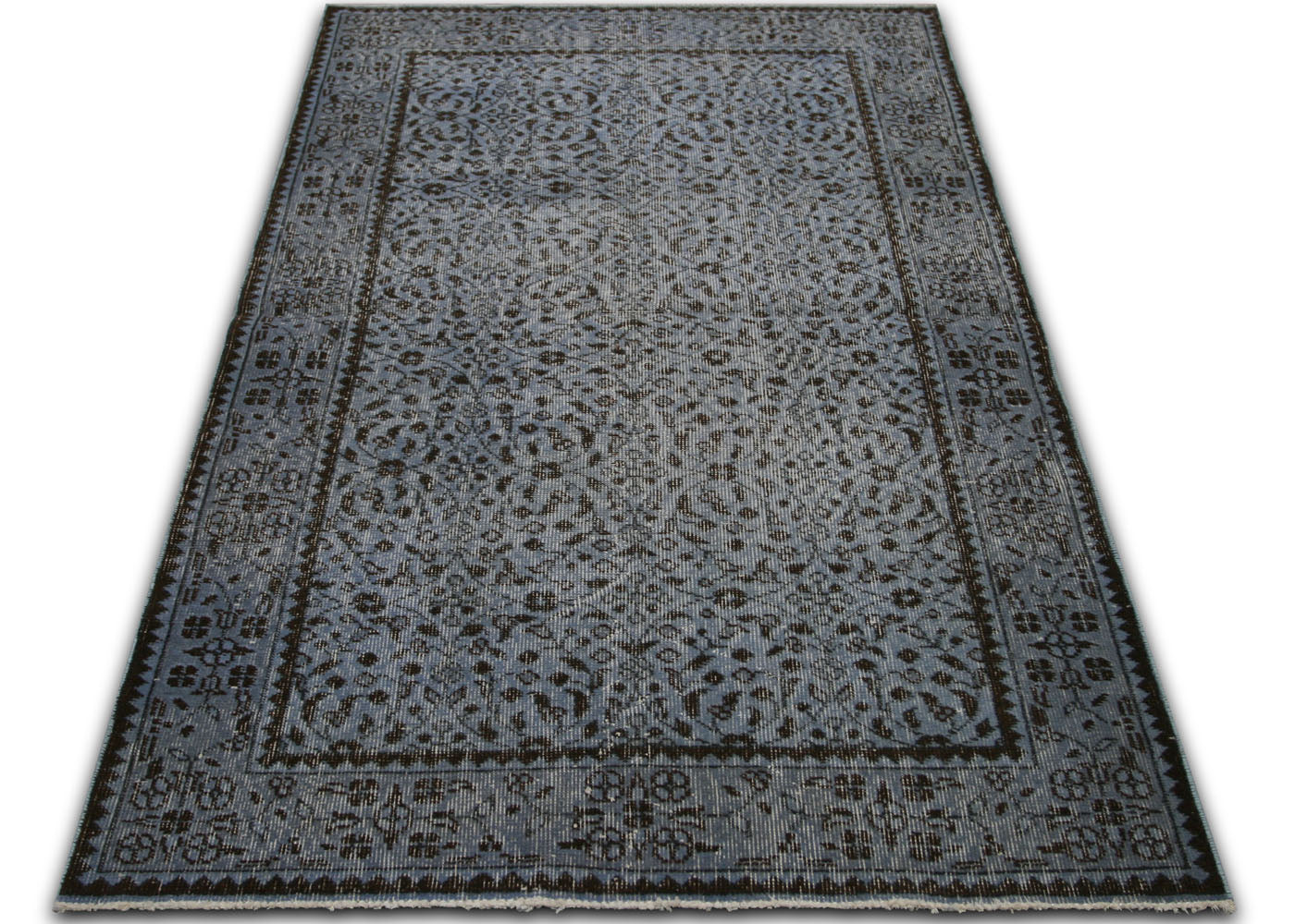 Vintage Turkish OverDyed Rug - 3'9" x 6'7" - 150279