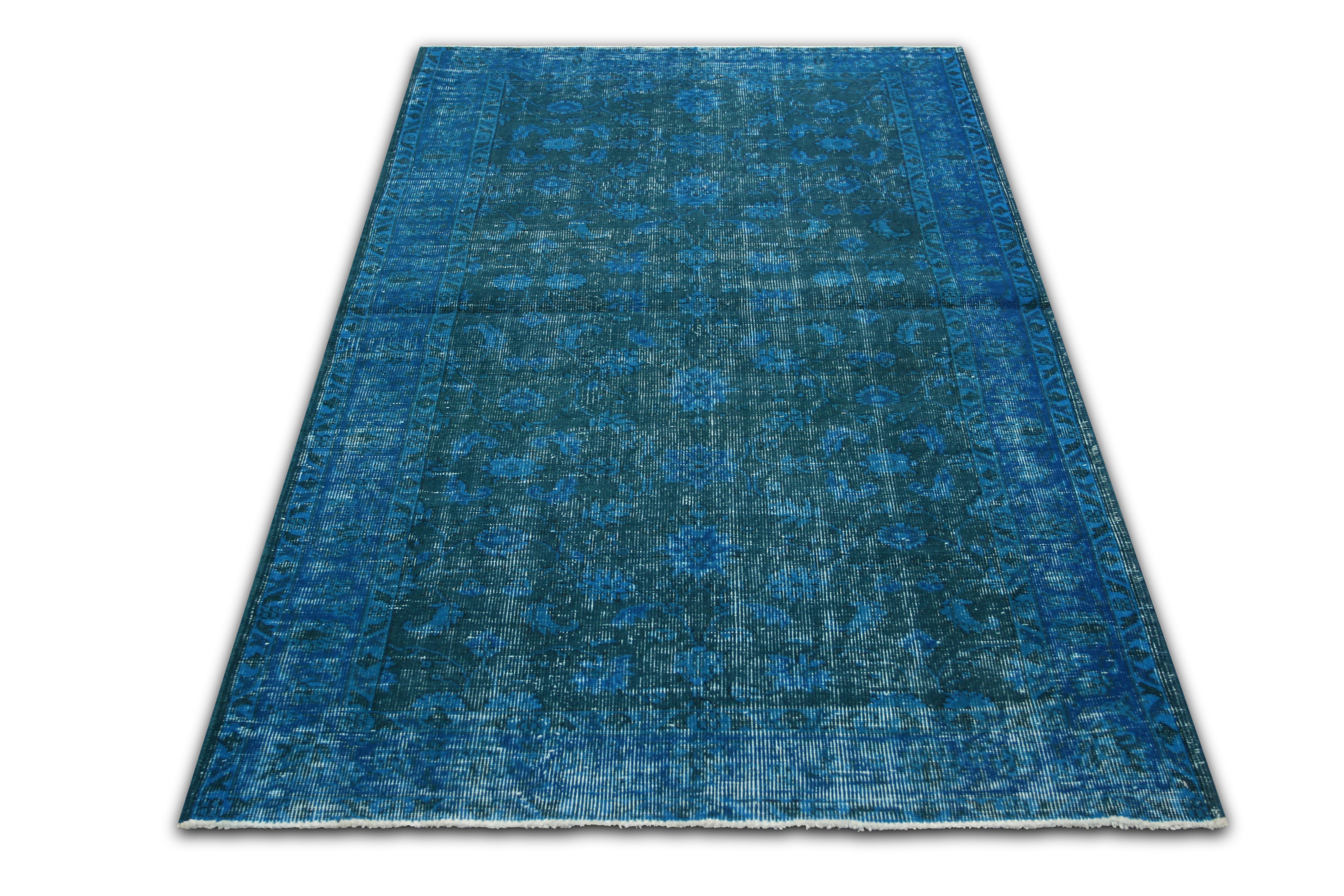 Vintage Turkish OverDyed Rug - 3'9" x 6'8" - 150294