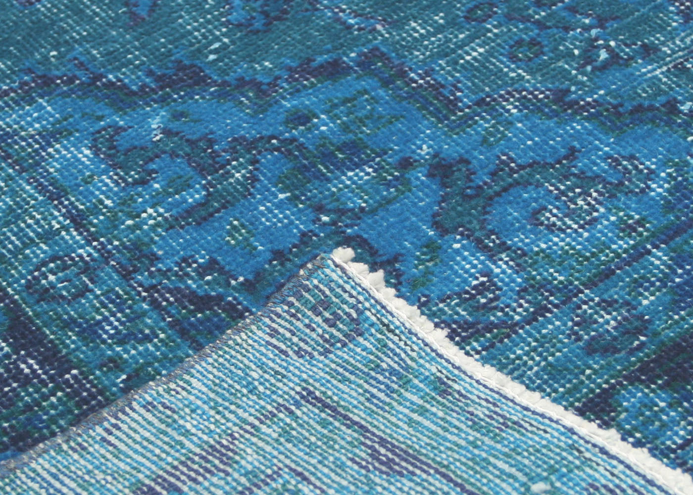 Vintage Turkish OverDyed Rug - 3'8" x 6'10" - 150295