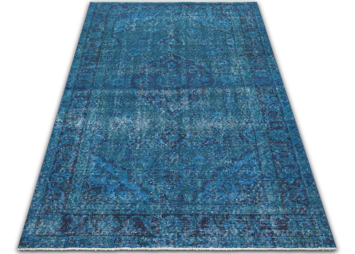 Vintage Turkish OverDyed Rug - 3'8" x 6'10" - 150295