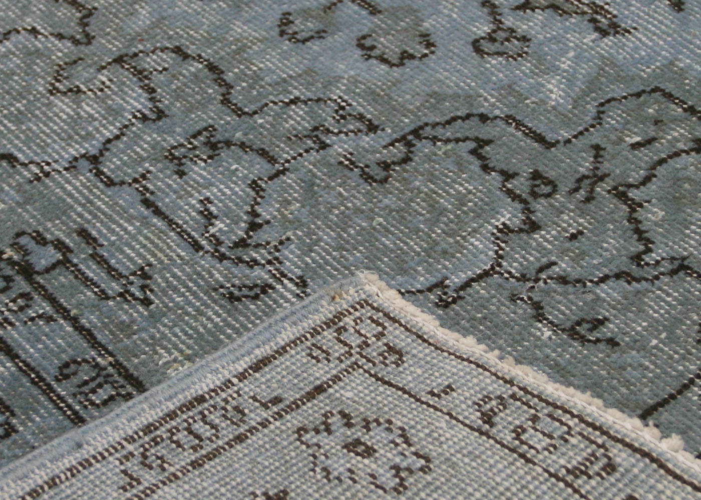 Vintage Turkish OverDyed Rug - 3'11" x 7'2" - 150303