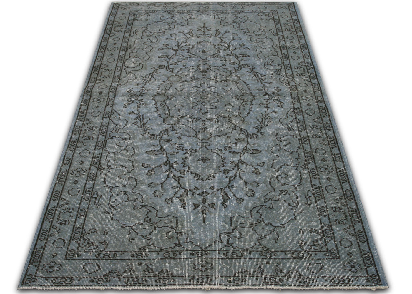 Vintage Turkish OverDyed Rug - 3'11" x 7'2" - 150303