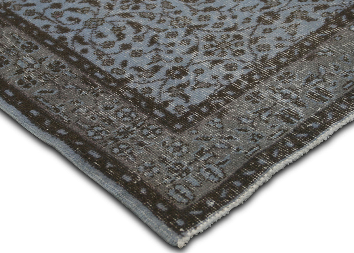 Vintage Turkish OverDyed Rug - 4'1" x 6'9" - 150304