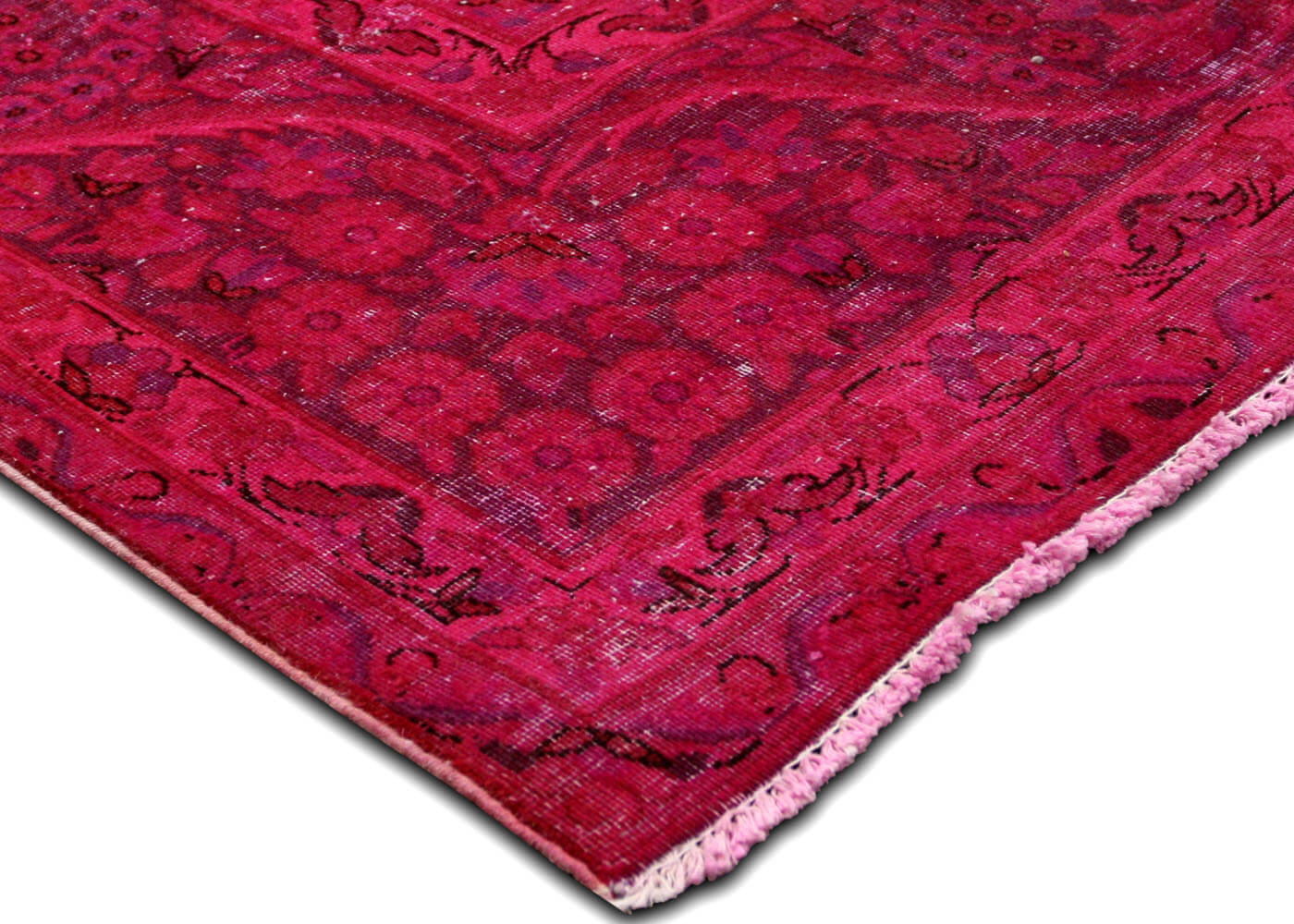 Vintage Persian Kerman Overdyed Rug - 9'7" x 12'8" - 150340