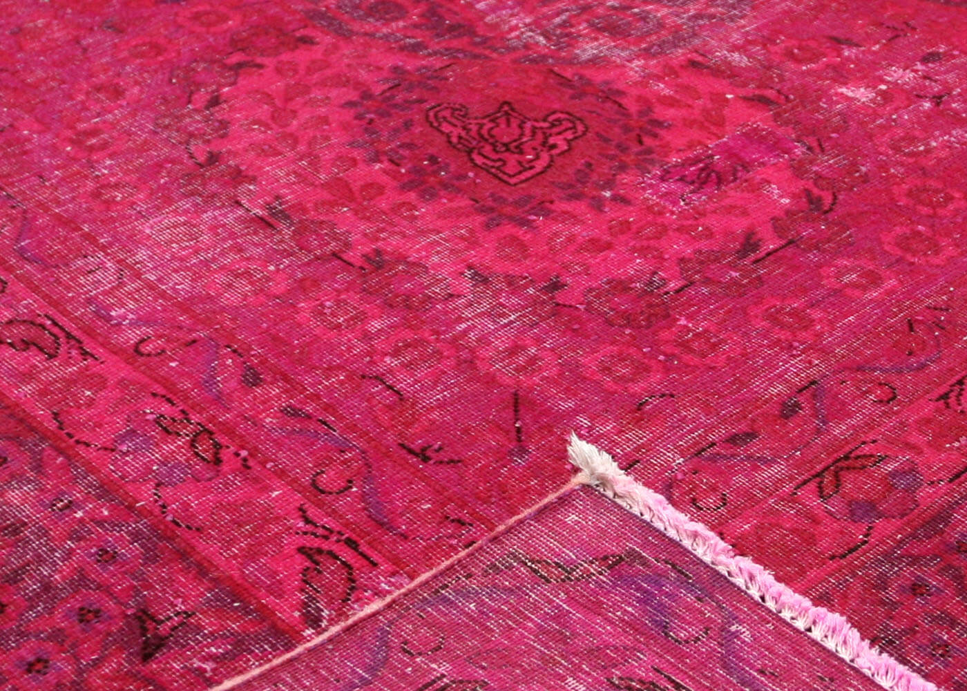 Vintage Persian Kerman Overdyed Rug - 9'7" x 12'8" - 150340