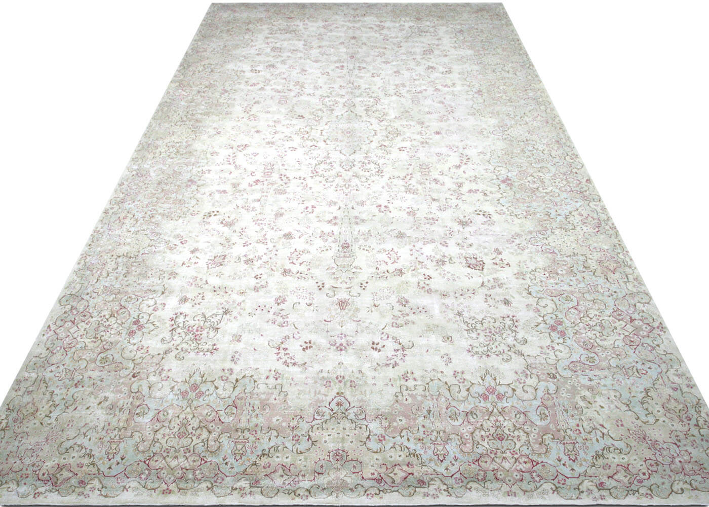Vintage Persian Kerman Rug - 11'4" x 22'7" - 150372