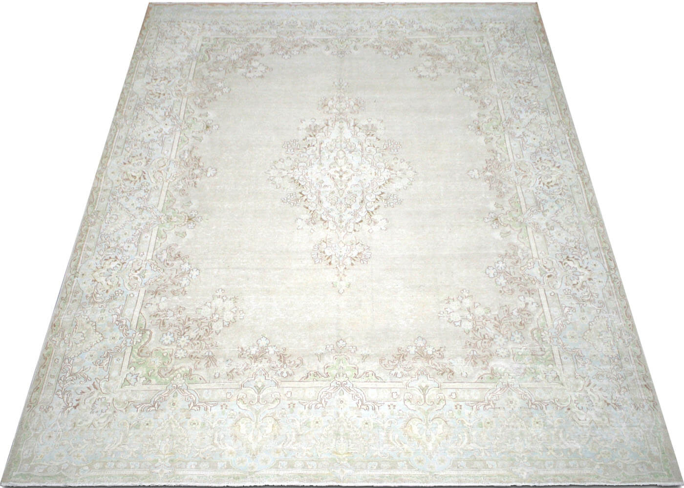 Vintage Persian Kerman Rug - 8'9" x 11'3" - 150373
