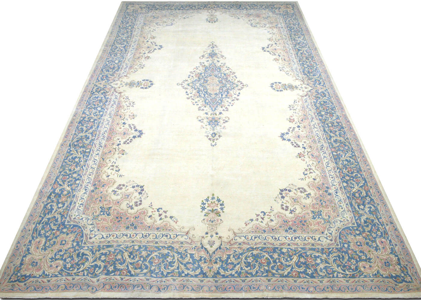 Vintage Persian Kerman Rug - 11'8" x 22' - 150382