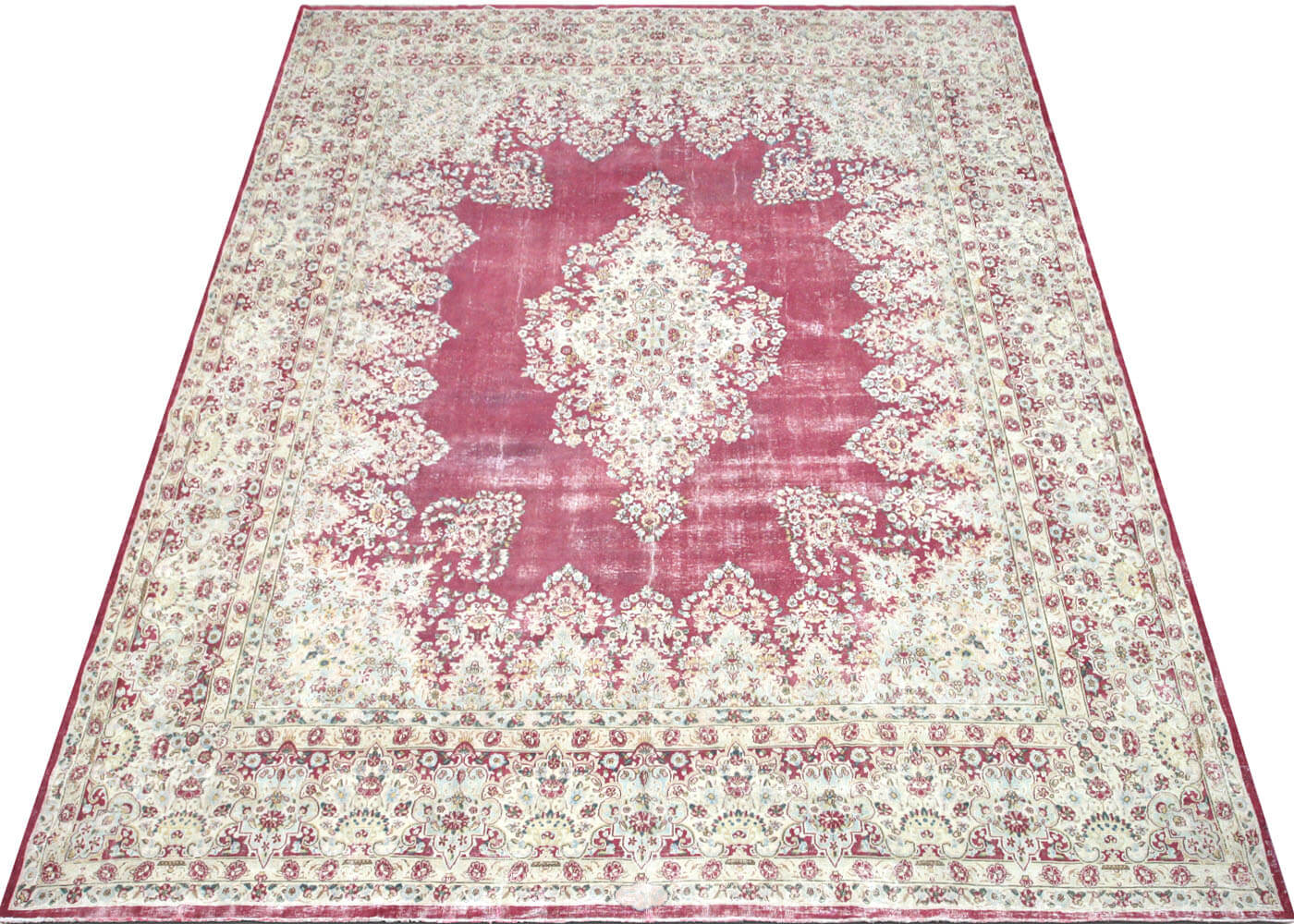 Vintage Persian Kerman Rug - 10'9" x 13'4" - 150385