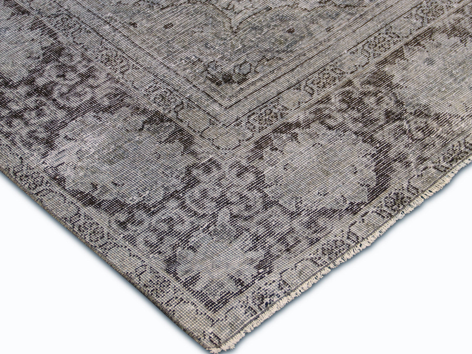 Vintage Persian Meshed Overdyed Rug - 8'4" x 11'5"