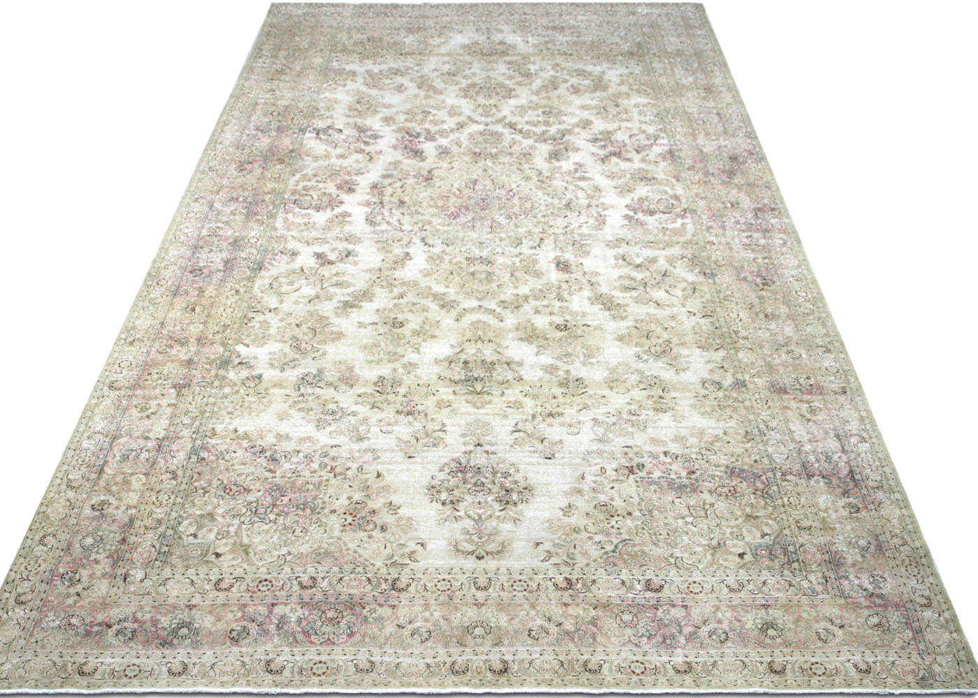 Vintage Persian Kerman Rug - 11' x 21'4" - 150395