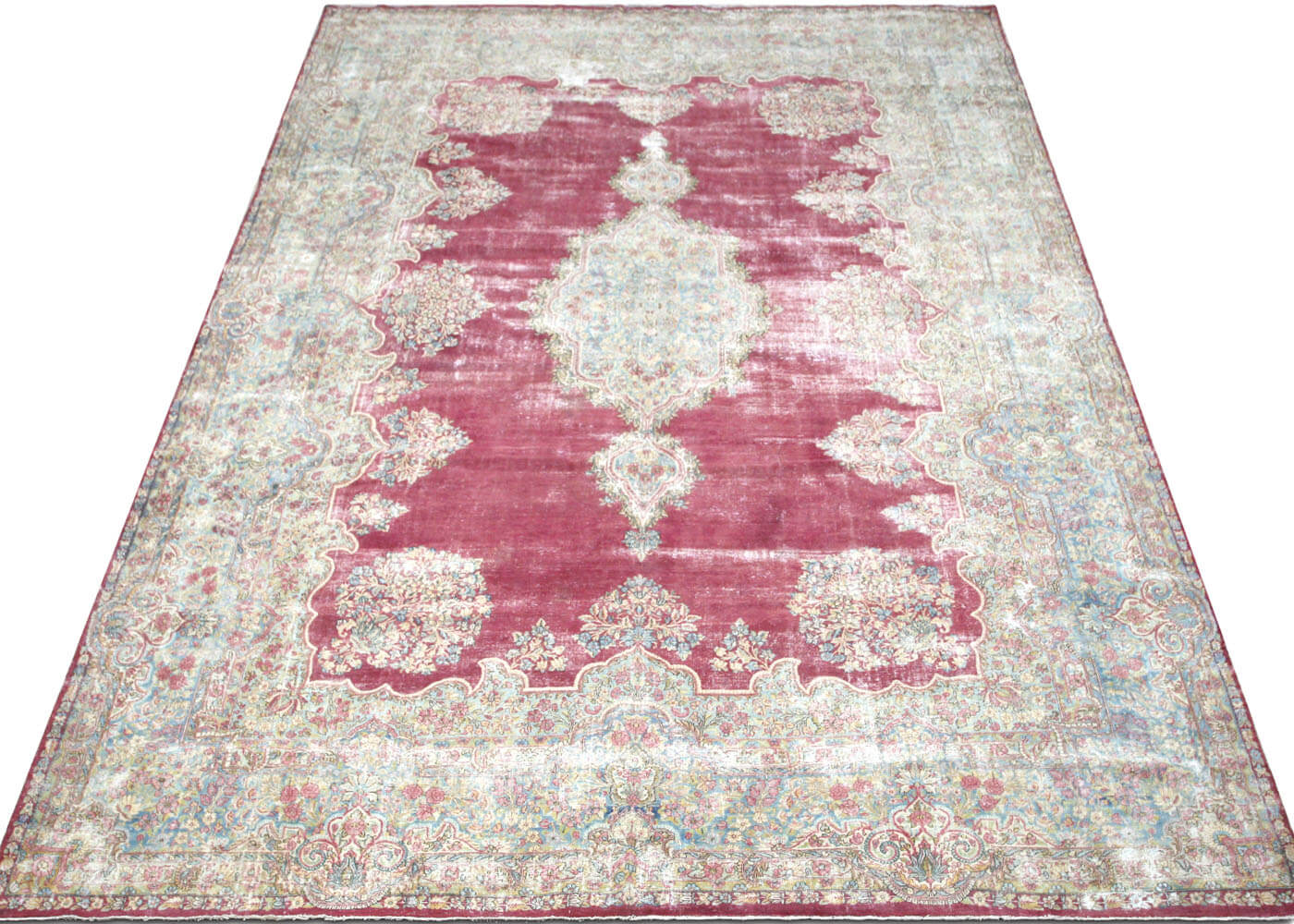 Vintage Persian Kerman Rug - 10'9" x 16' - 150398