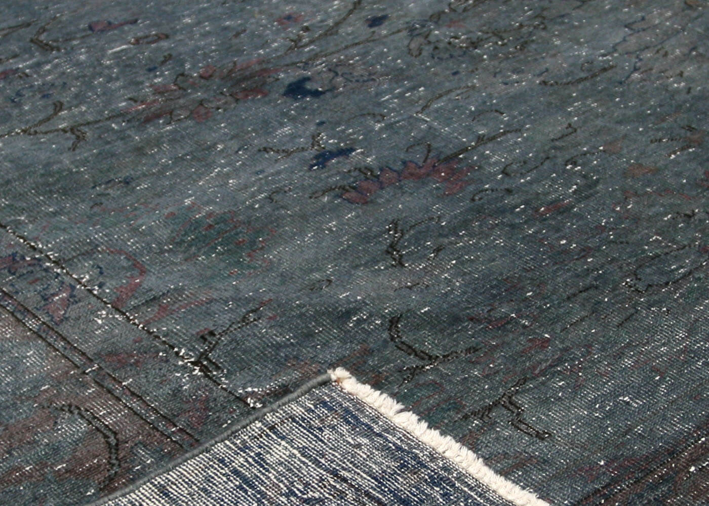 Vintage Turkish OverDyed Rug - 7'6" x 10'7" - 150405