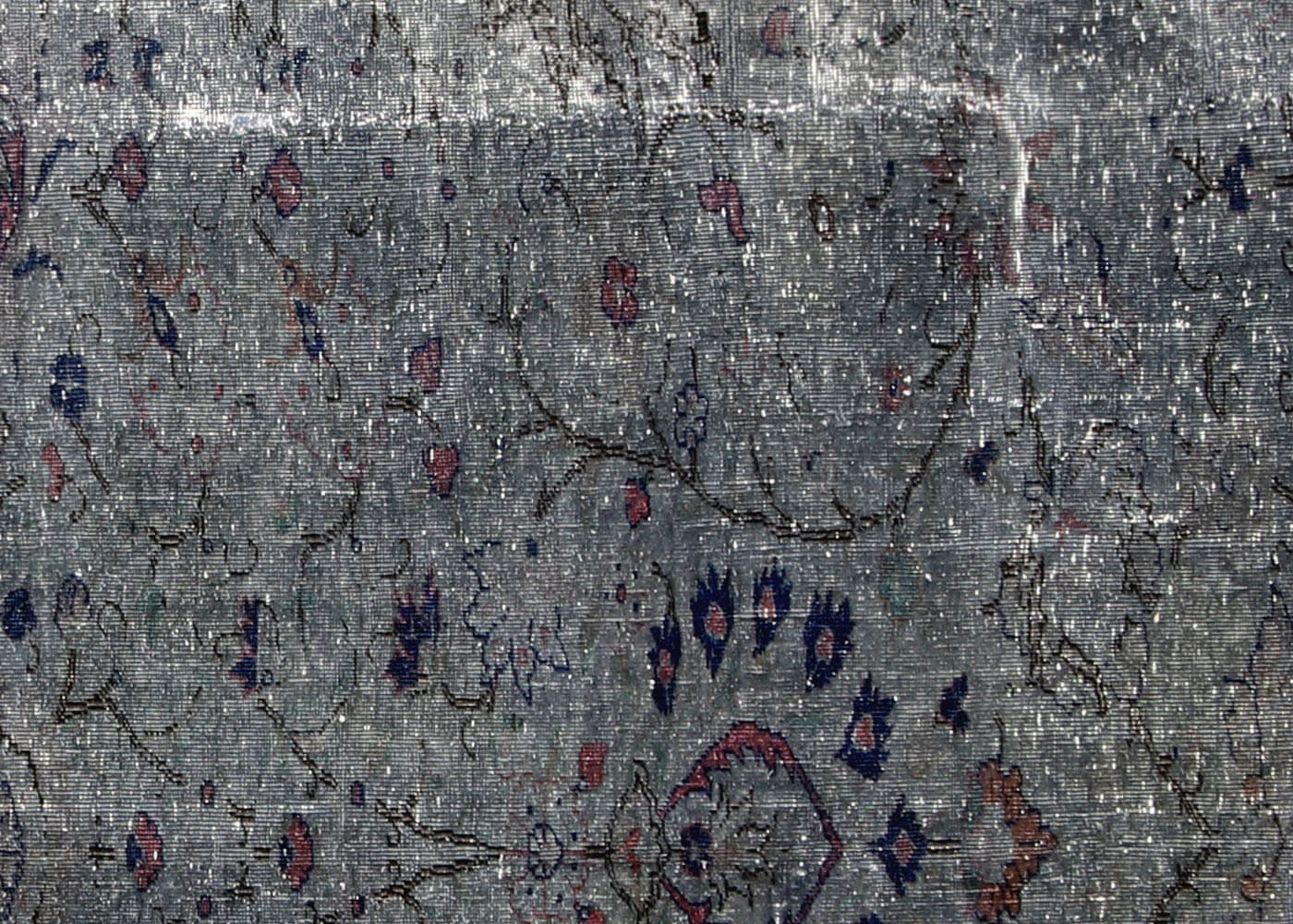 Vintage Turkish OverDyed Rug - 7'6" x 10'7" - 150405