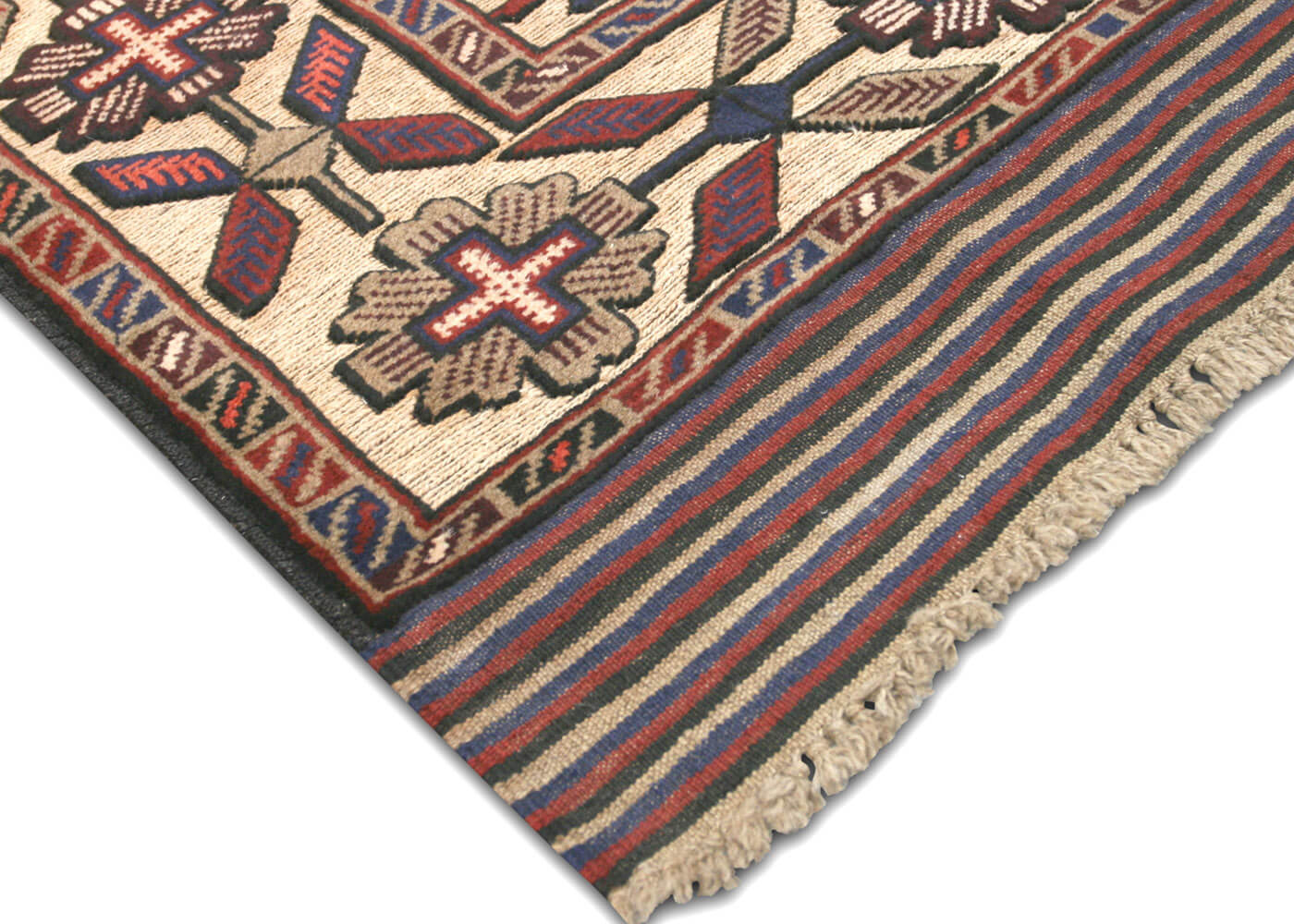 Vintage Afghan Belouchi Rug - 4'4" x 6'1" - 150420