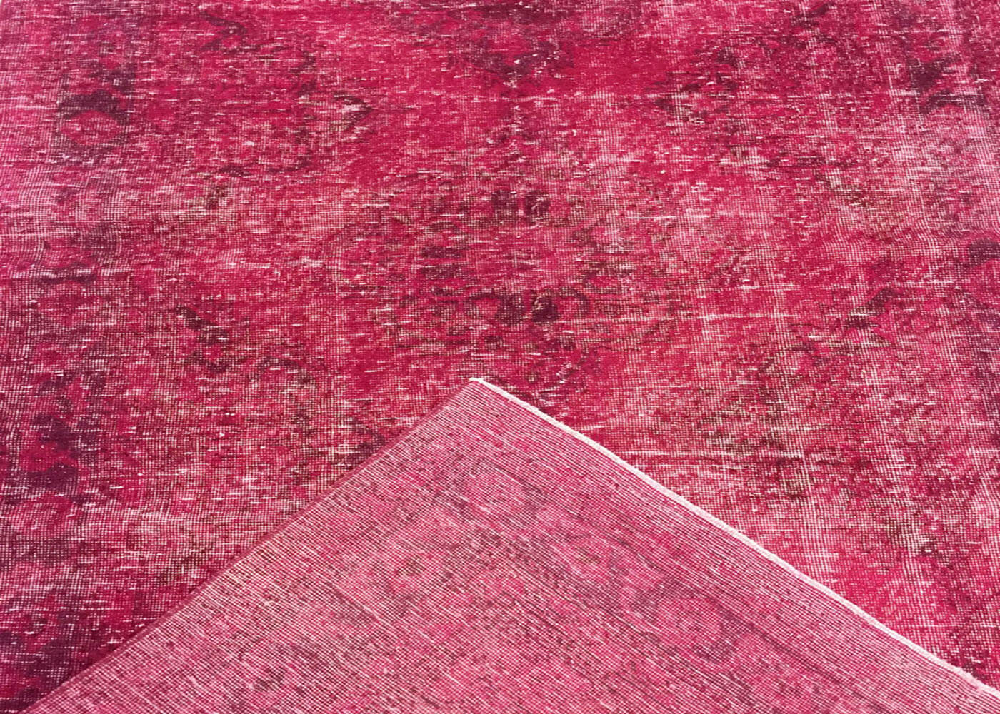 Vintage Turkish OverDyed Rug - 4'10" x 12'2" - 150428