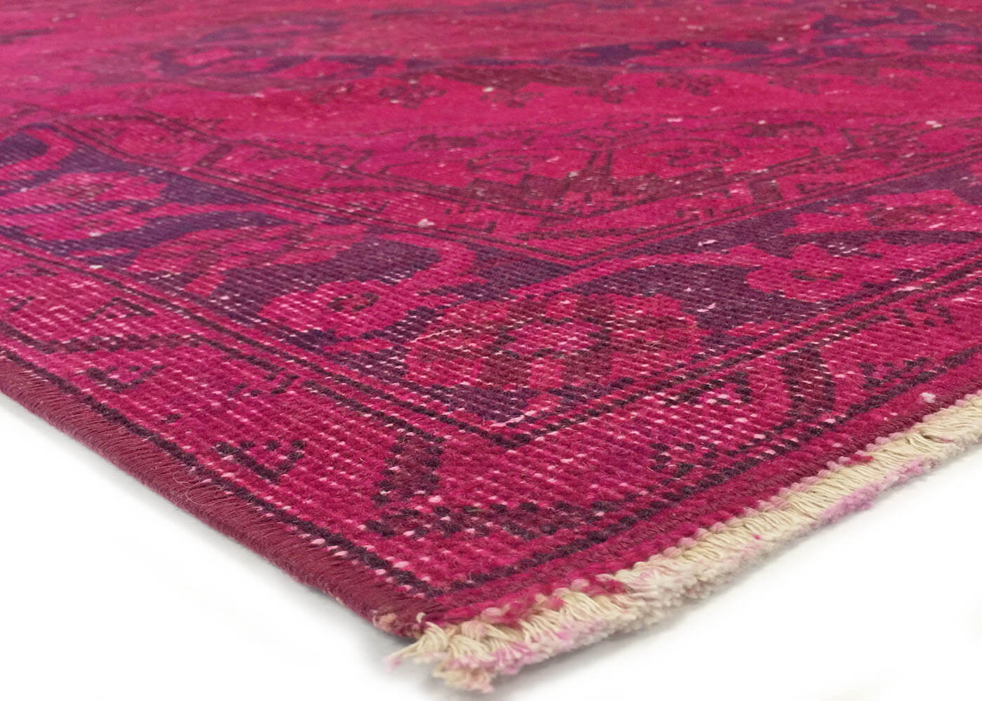 Vintage Turkish OverDyed Rug - 4'10" x 12'6" - 150473