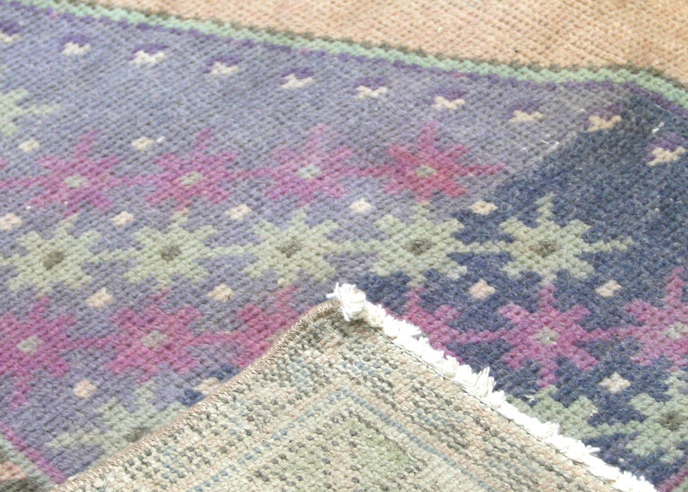 Vintage Turkish Oushak Rug - 4'3" x 8'10" - 150507