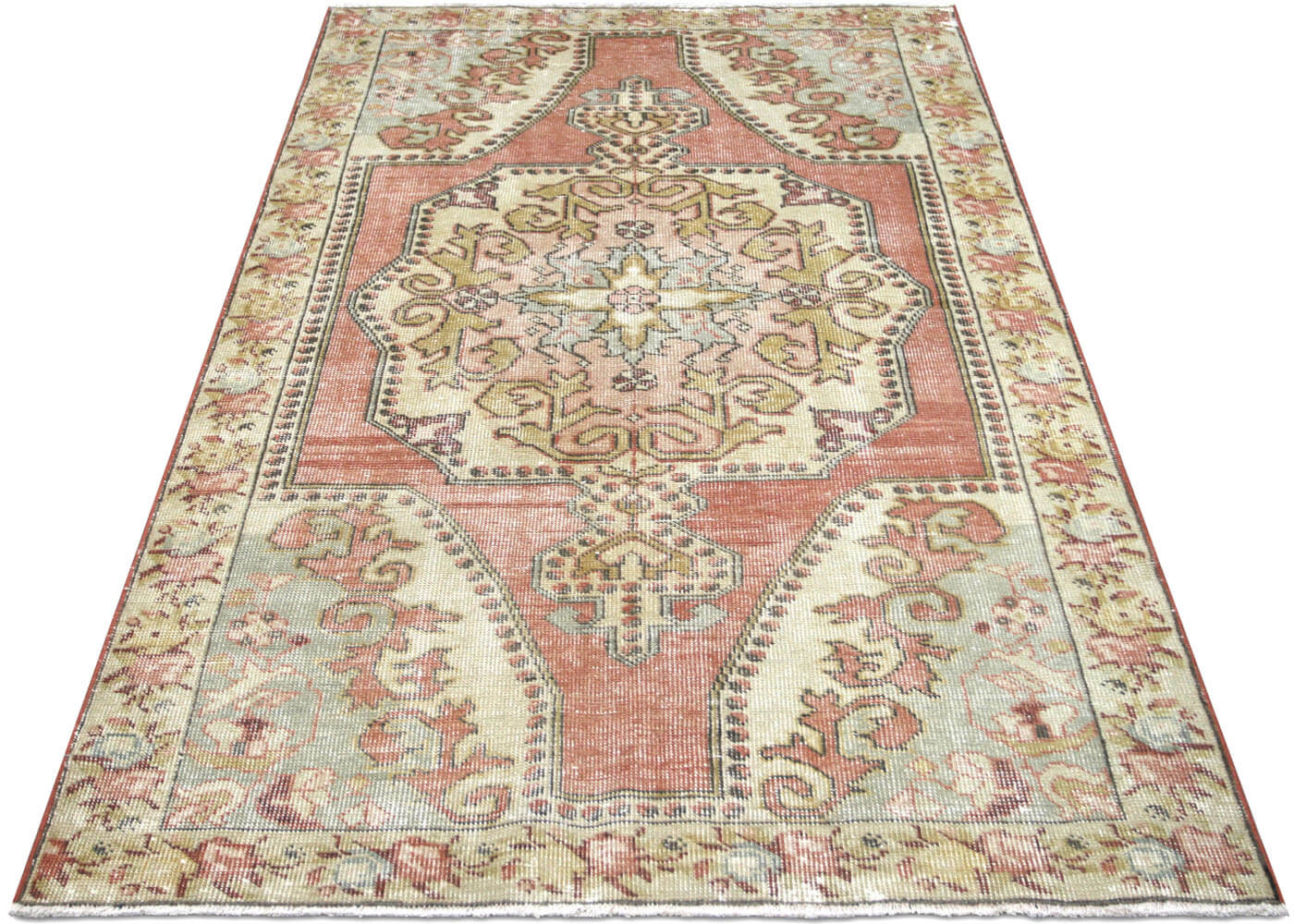 Vintage Turkish Oushak Rug - 4'5" x 7'3" - 150562
