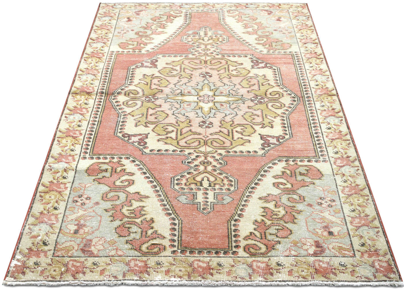 Vintage Turkish Oushak Rug - 4'5" x 7'3" - 150562