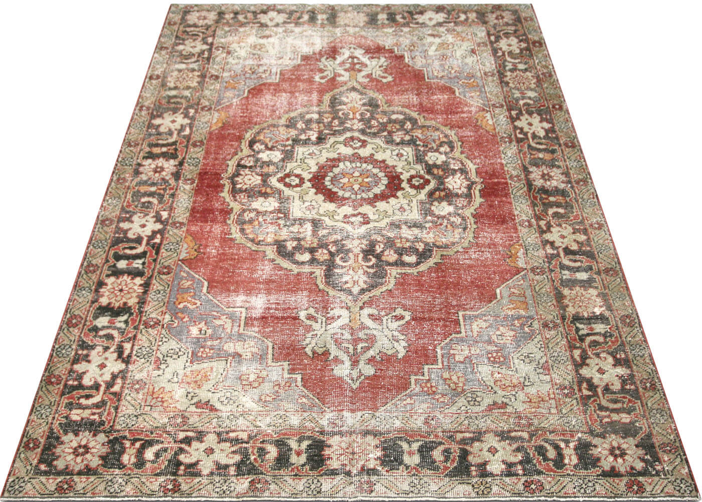 Vintage Turkish Oushak Rug - 7' x 10'3" - 150584