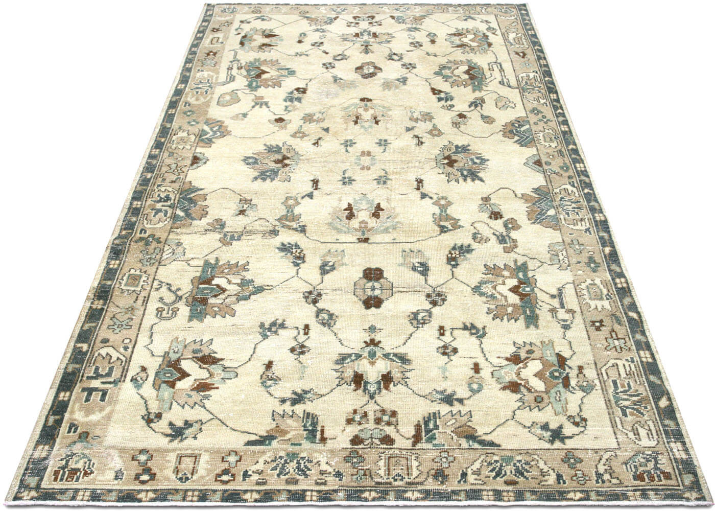 Vintage Turkish Oushak Rug - 5'1" x 9' - 150593