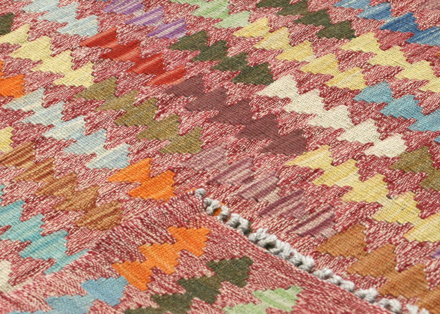 Vintage Afghan Maimana Kilim - 7'2" x 9'6" - 150600