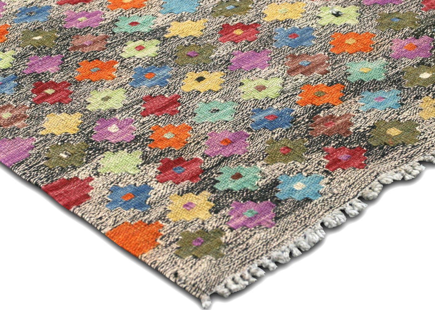 Vintage Afghan Maimana Kilim - 6'9" x 10' - 150603
