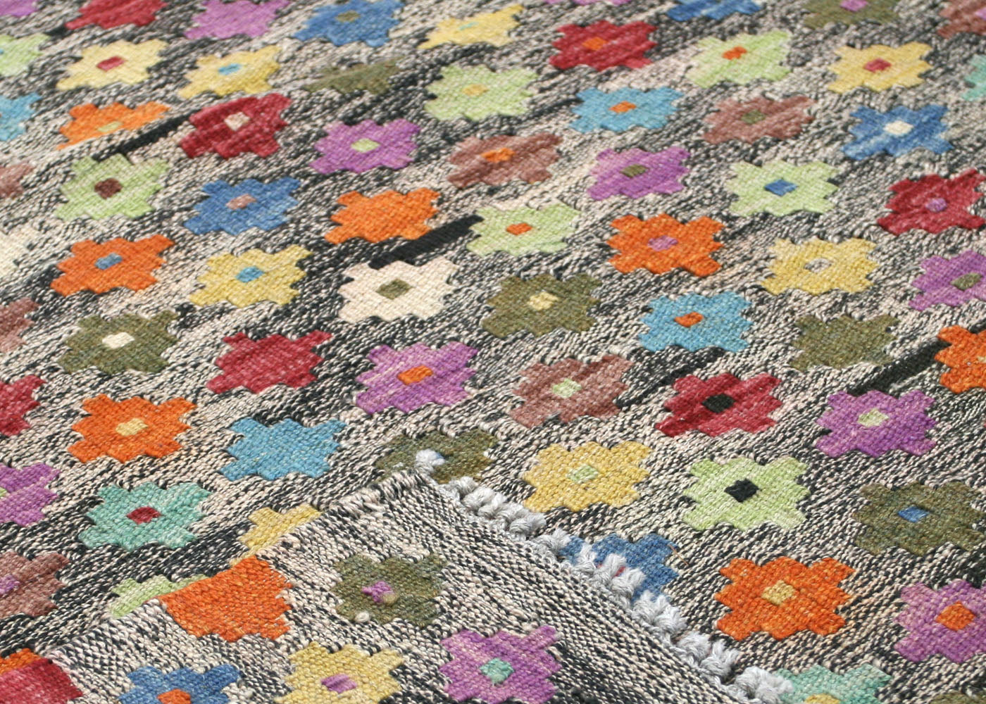 Vintage Afghan Maimana Kilim - 6'9" x 10' - 150603