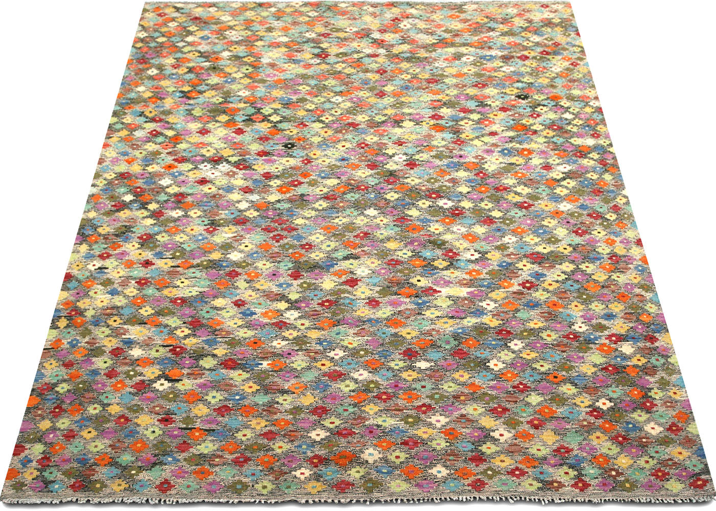 Vintage Afghan Maimana Kilim - 6'9" x 10' - 150603