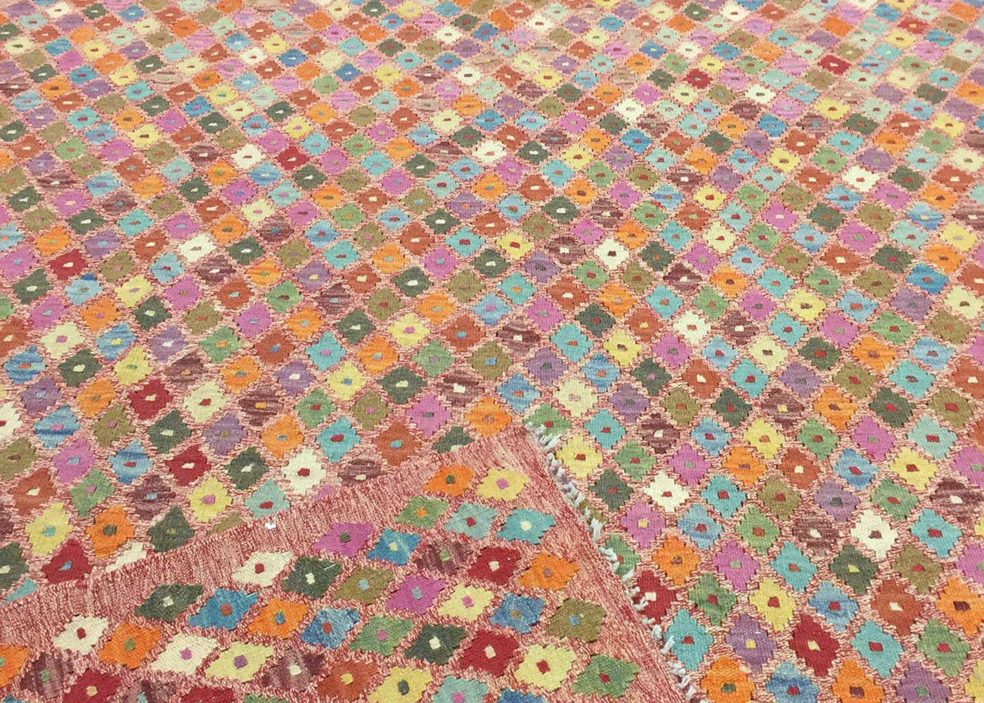 Vintage Afghan Maimana Kilim - 6'3" x 8'4" - 150604