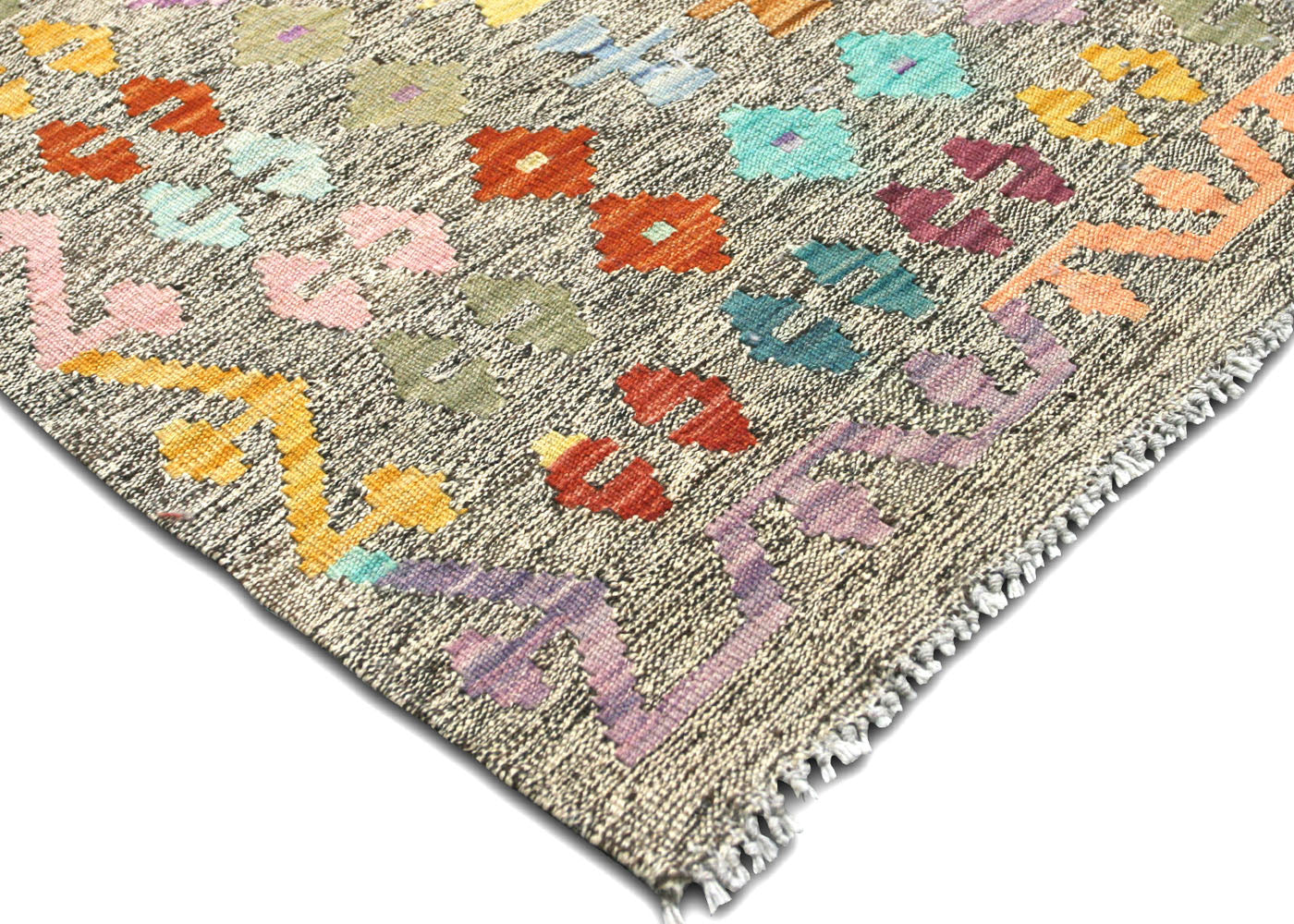 Vintage Afghan Maimana Kilim - 8'2" x 11'1" - 150605
