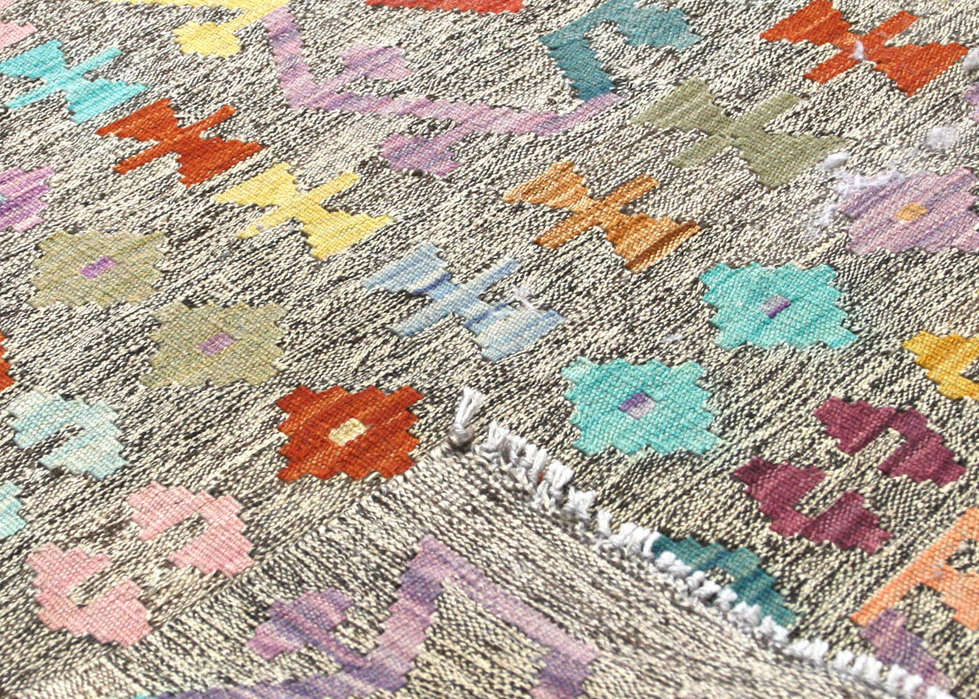 Vintage Afghan Maimana Kilim - 8'2" x 11'1" - 150605
