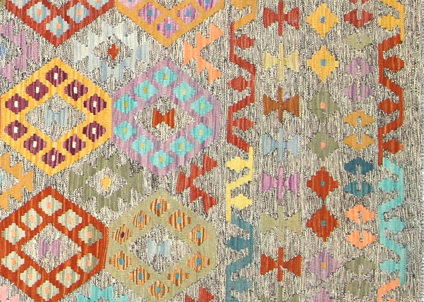 Vintage Afghan Maimana Kilim - 8'2" x 11'1" - 150605