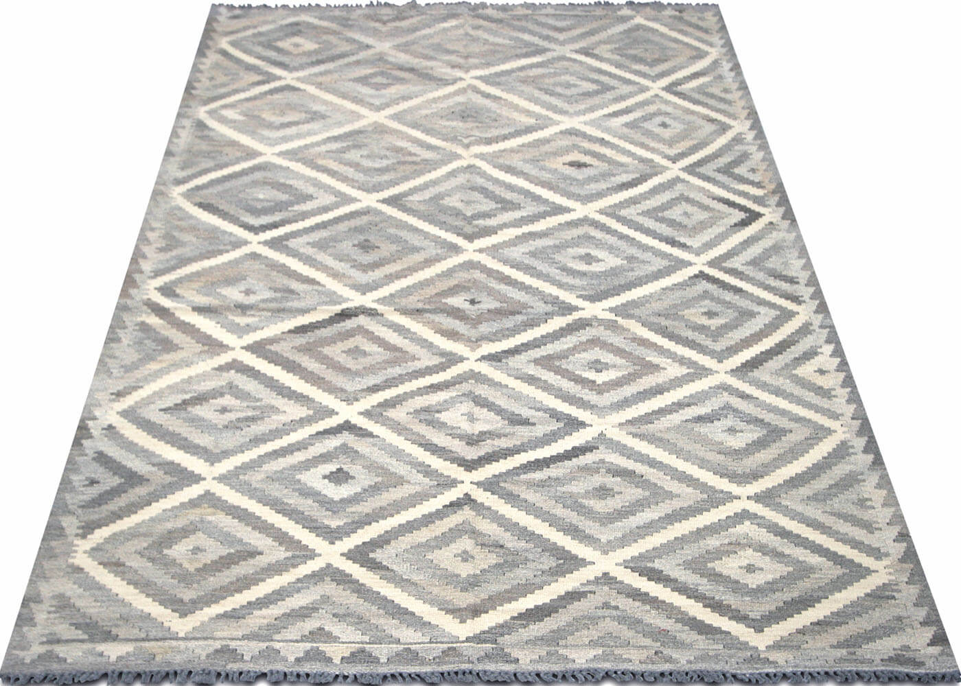 Vintage Afghan Maimana Kilim - 5'9" x 8'4" - 150615