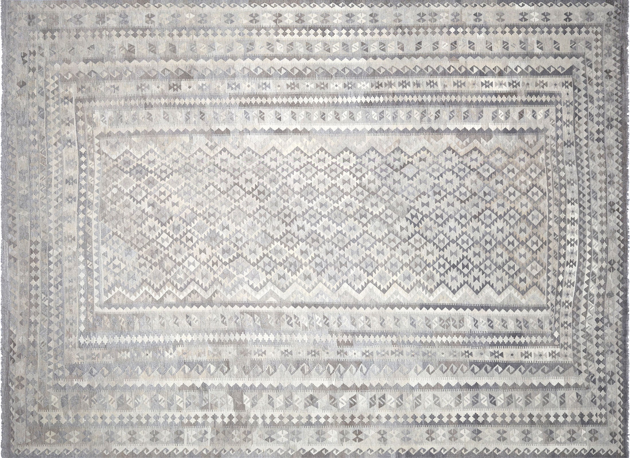 Vintage Afghan Maimana Kilim - 11'1" x 15'2"