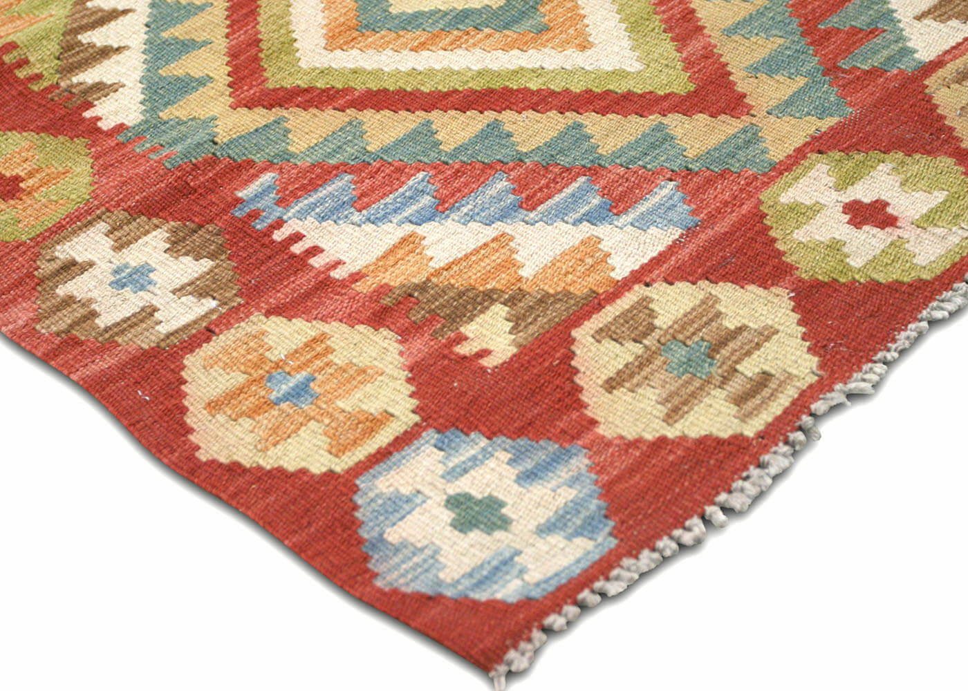 Vintage Afghan Maimana Kilim Runner - 2'6" x 11'3" - 150650