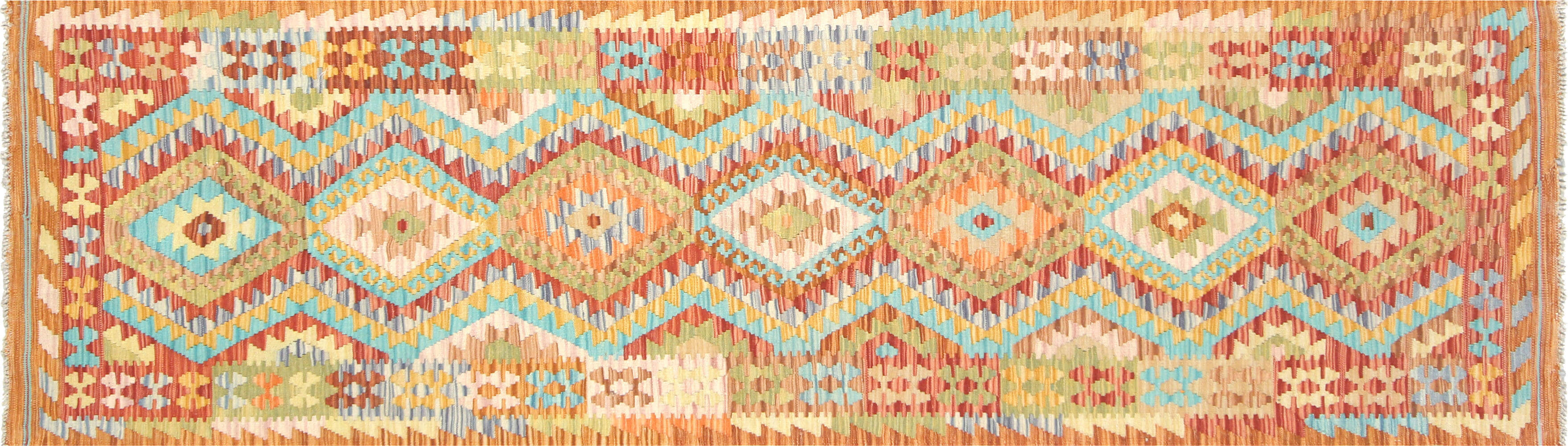 Vintage Afghan Maimana Kilim Runner - 2'8" x 9'5" - 150654