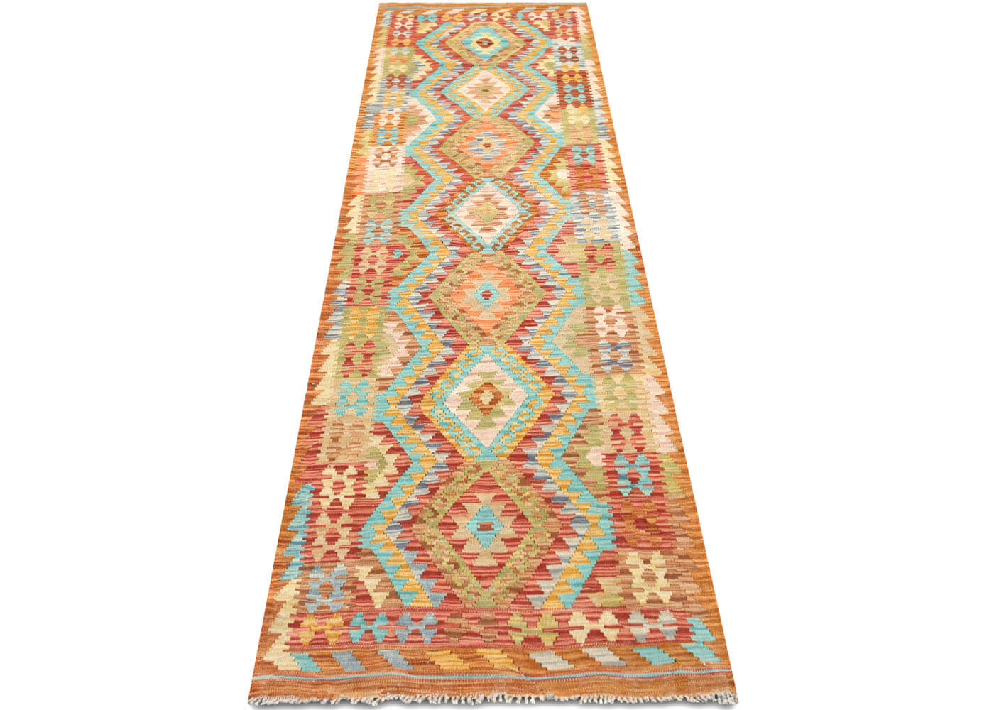 Vintage Afghan Maimana Kilim Runner - 2'8" x 9'5" - 150654