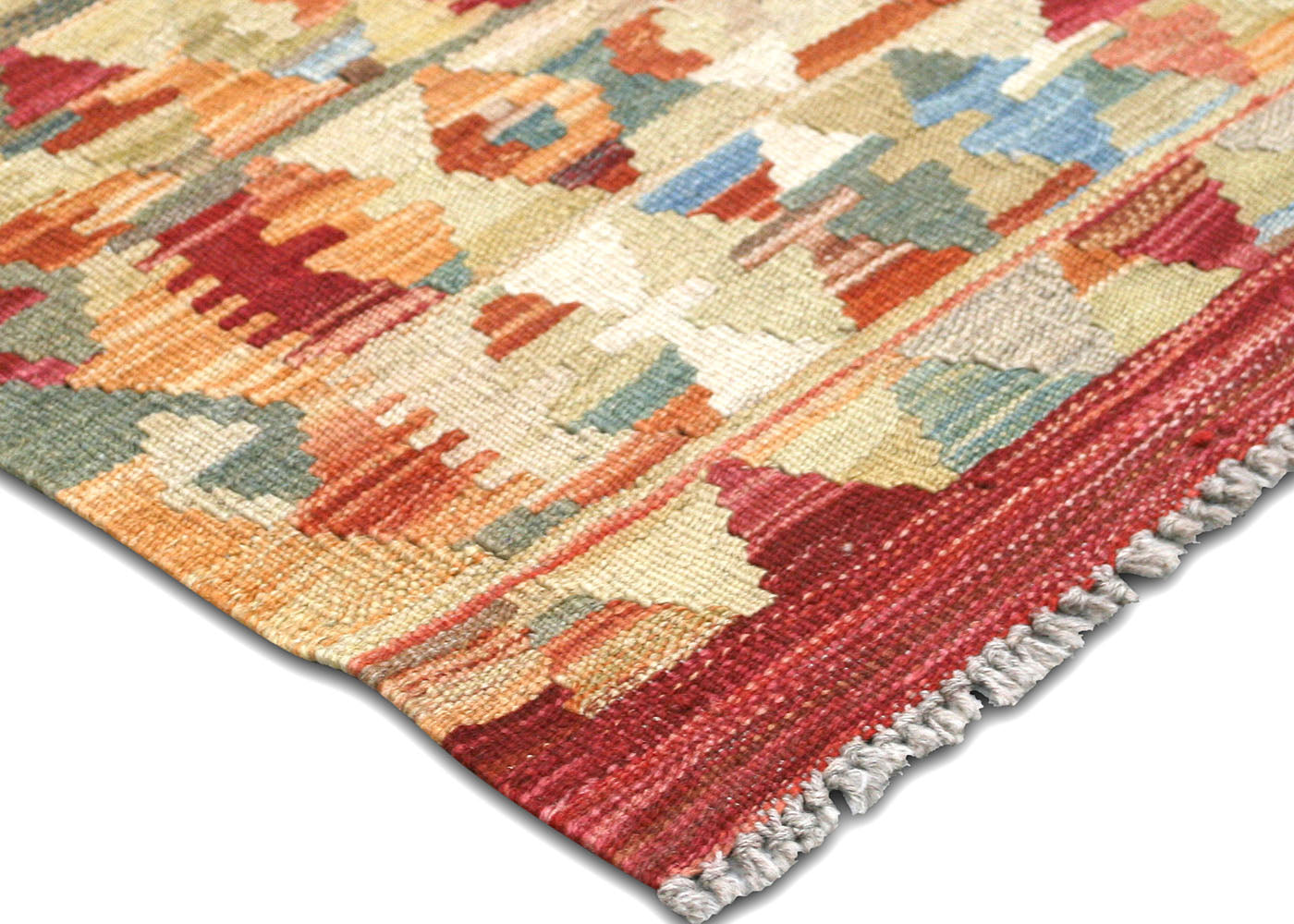 Vintage Afghan Maimana Kilim - 4'1" x 5'9" - 150660