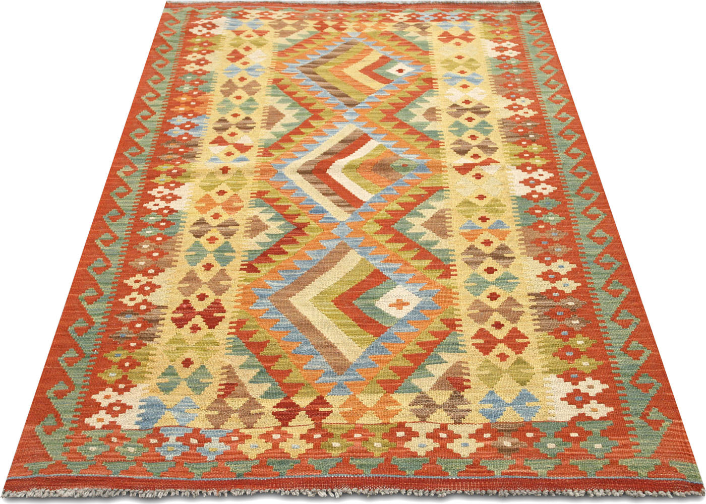 Vintage Afghan Maimana Kilim - 3'4" x 5'9" - 150664
