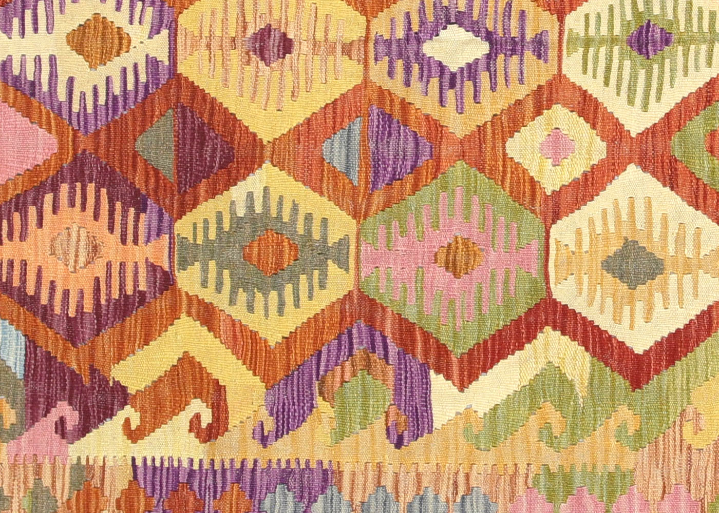 Vintage Afghan Maimana Kilim - 6'10" x 9'6" - 150671