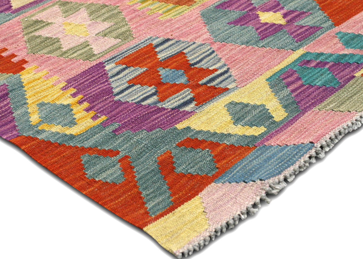 Vintage Afghan Maimana Kilim - 6'10" x 9'9" - 150672