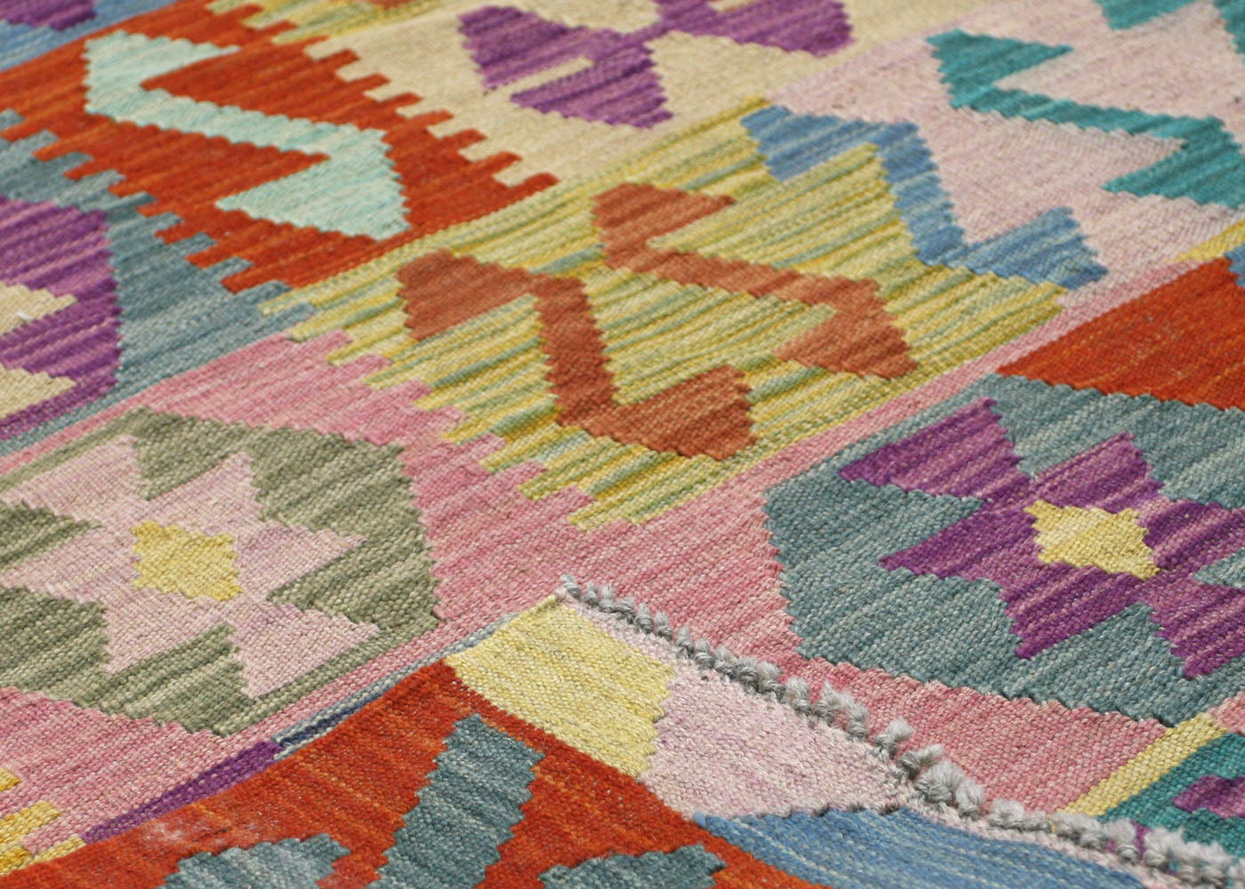 Vintage Afghan Maimana Kilim - 6'10" x 9'9" - 150672