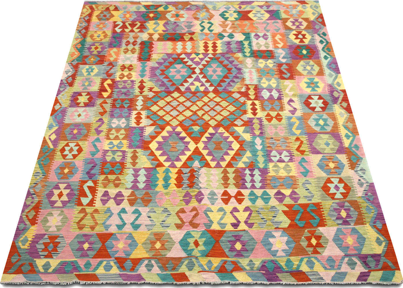 Vintage Afghan Maimana Kilim - 6'10" x 9'9" - 150672