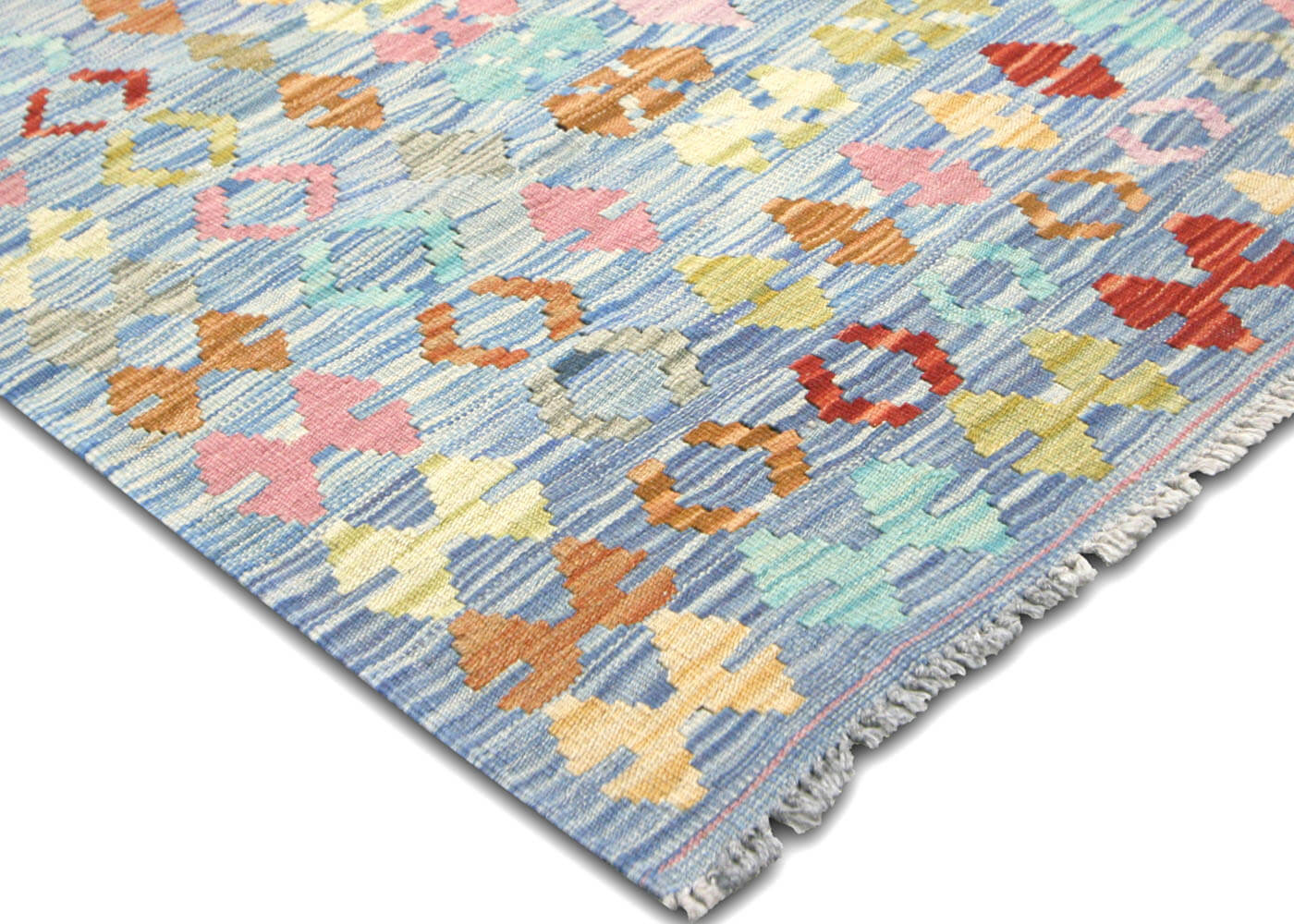 Vintage Afghan Maimana Kilim - 6'8" x 9'5" - 150674
