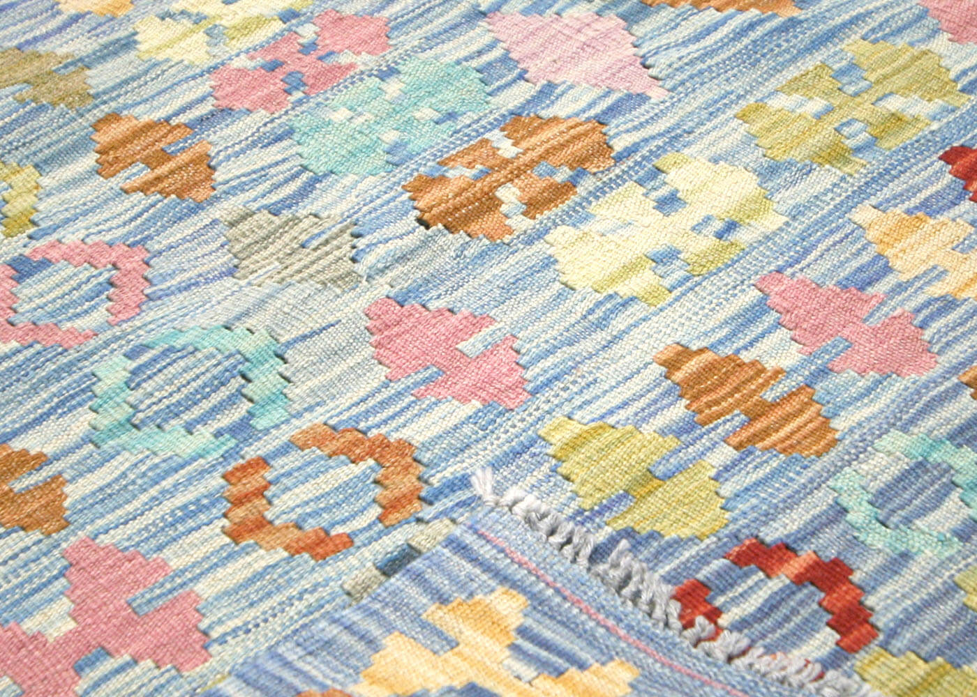 Vintage Afghan Maimana Kilim - 6'8" x 9'5" - 150674